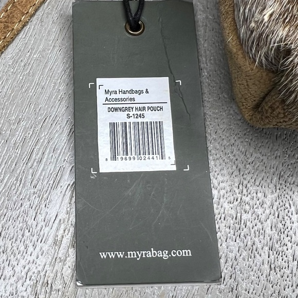 Myra Bag Downgrey Hair Pouch Wristlet - Picture 3 of 5